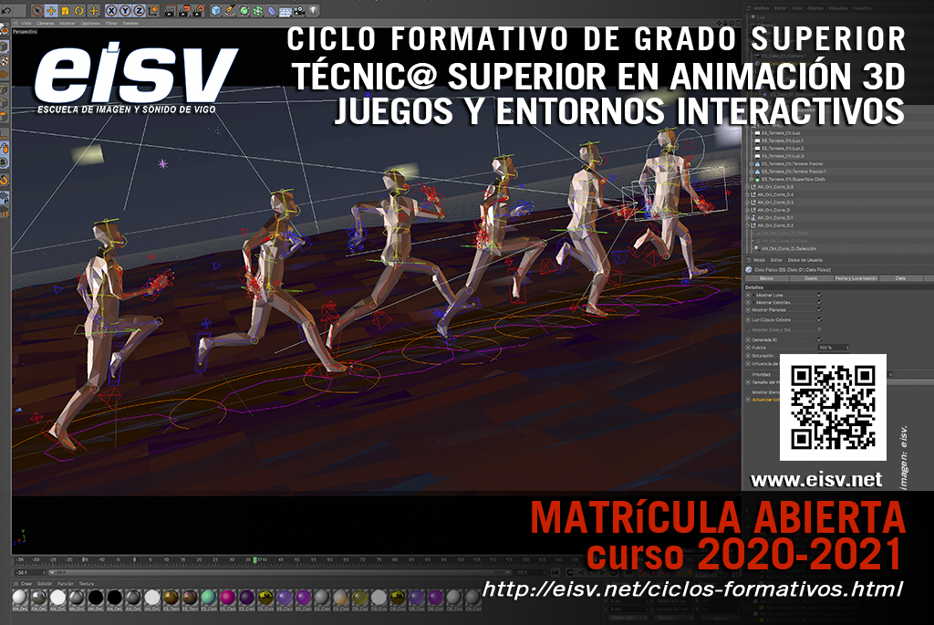 Matricula 2020 - 2021 Técnico Superior en Animación 3D, Videojuegos y Entornos Interactivos