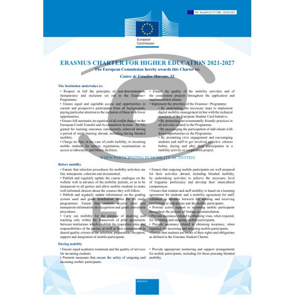 Imagen Renovación de la Carta Erasmus 2021-2027